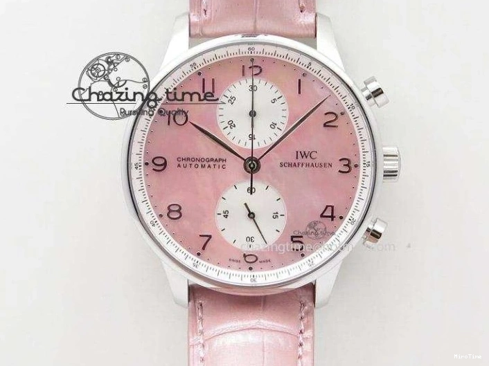 MIROTIME 0331 Unique Portuguese IW3714 Diam ZF V2 1:1 Best Edition Gray Dial On Brown Leather Strap A79350 (Slim Movement) 7250